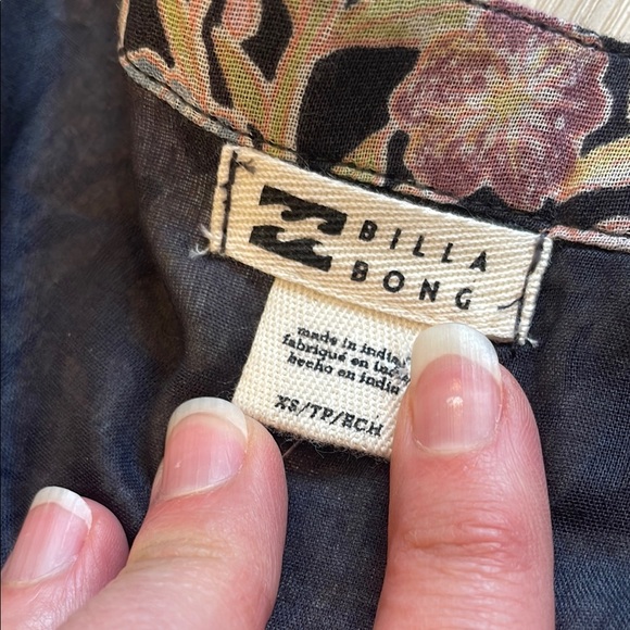 New Billabong women’s Floral Long Sleeve Maxi Dress XS - Picture 3 of 9